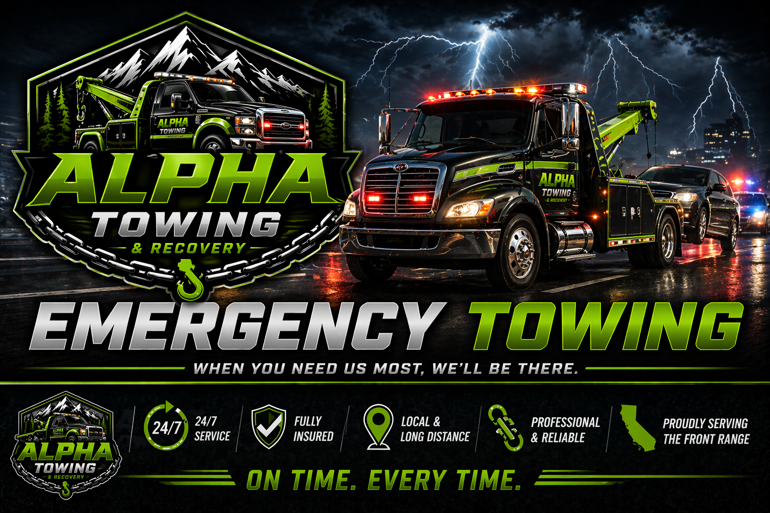 Emergency towing service in Longmont, CO