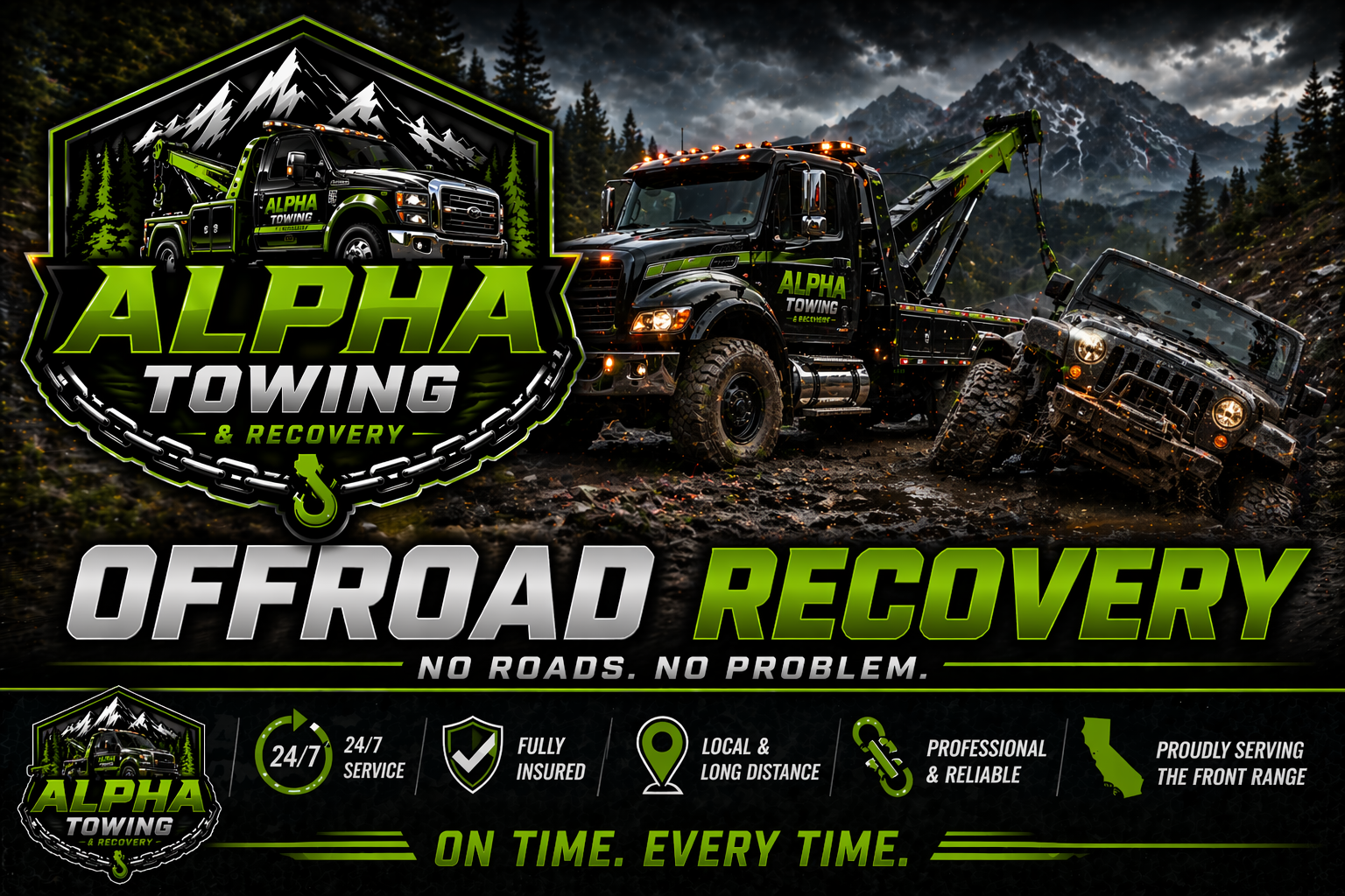 Off-road recovery for 4x4 and trail vehicles in Colorado Front Range