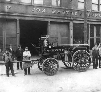 Jo Hartke sons automobile service shop in Erlanger, KY