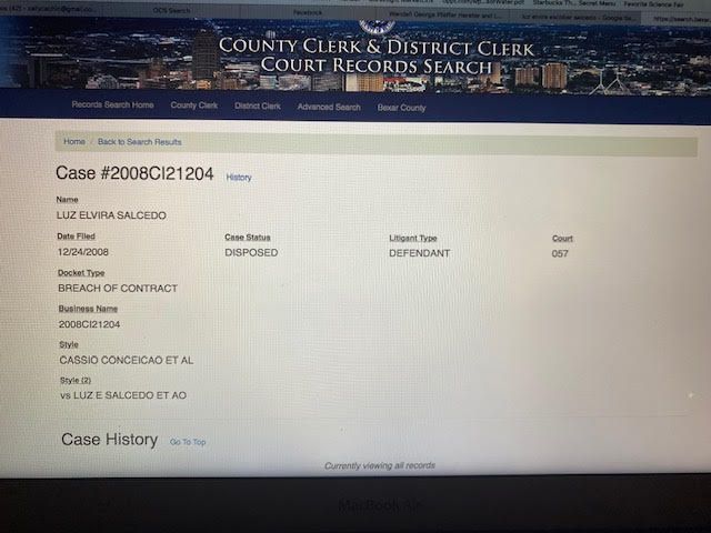 2008 Case Against Luz Elvira Salcedo