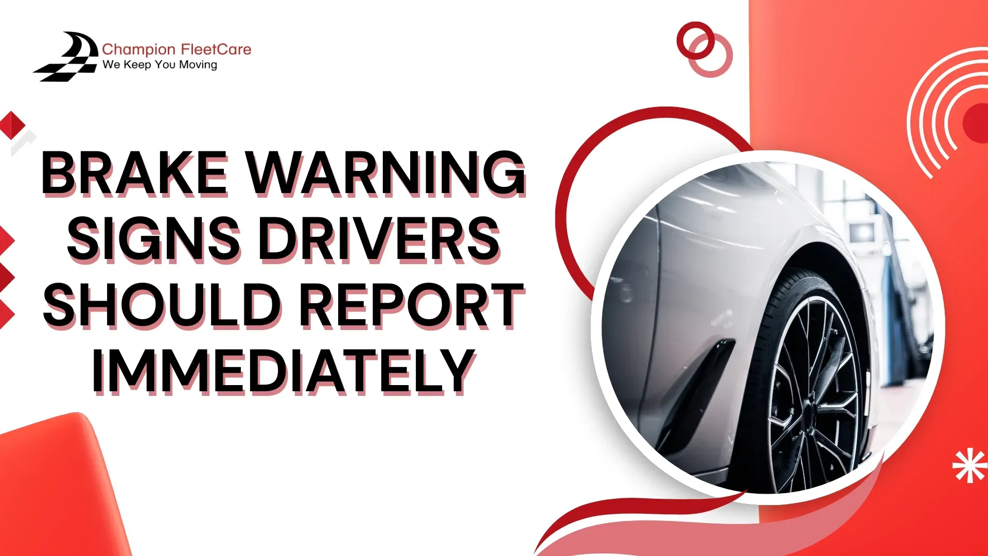 Brake Warning Signs Drivers Should Report Immediately