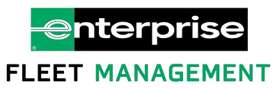 Logo for Enterprise Fleet Management, featuring the Enterprise brand name in a green and black box with green text below.