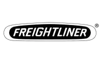 Freightliner logo in black and white within an oval outline