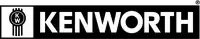 The black and white logo for Kenworth trucks, featuring the brand name in bold white capital letters.