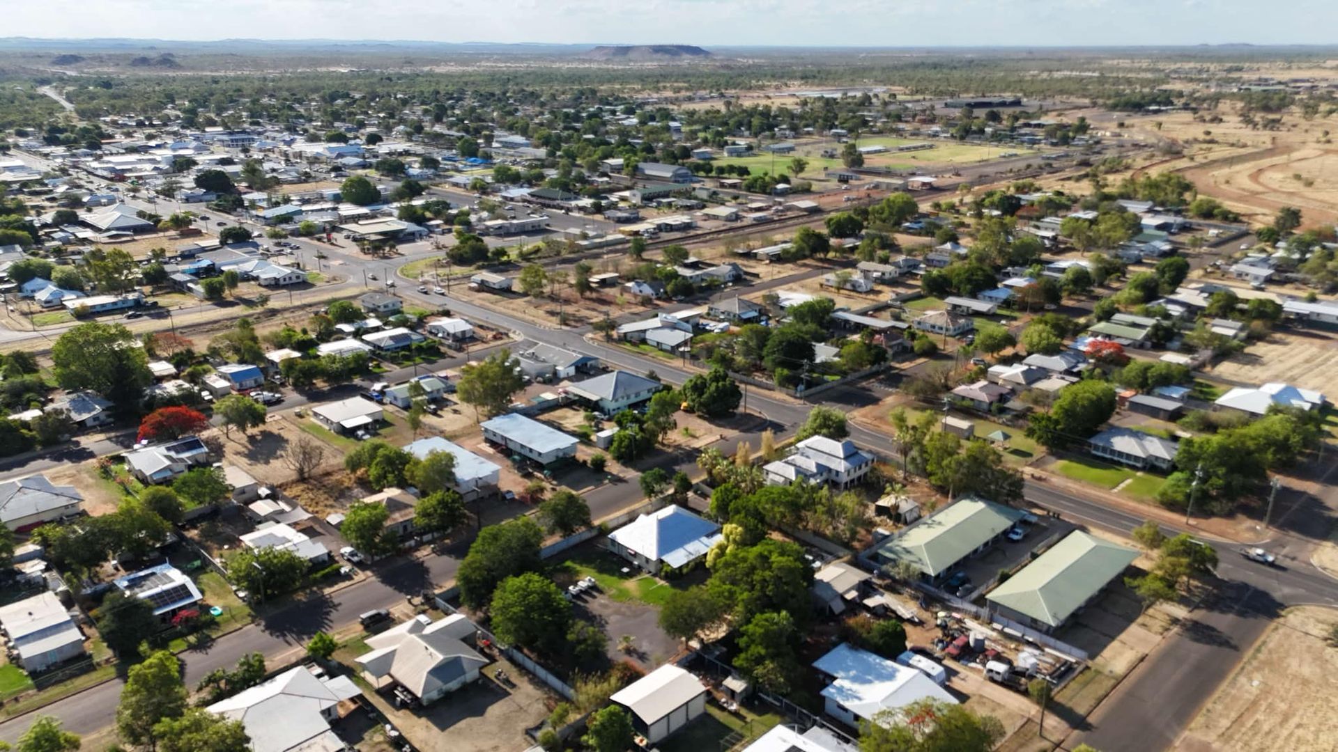 An Aerial View of a Residential Area With Lots of Houses and Trees — Outback Auctions and Real Estate in Cloncurry, QLD