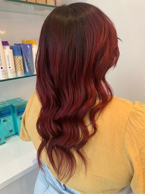 Wavey And Curly Red Hair — Artistry Of Hair in Redlynch, QLD