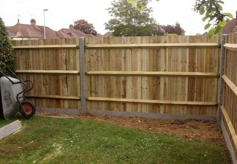 closeboard fence installations for the garden area