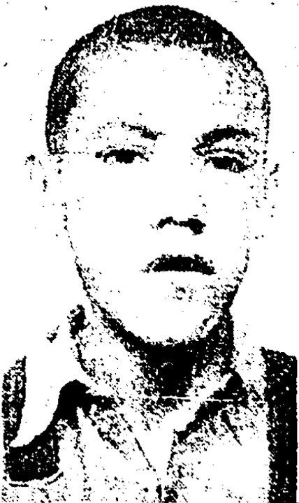 Albert Morrison in his Ontario Hospital School, Orillia admission photo. He is a small thin boy with a vacant expression on his face. His dark hair is cut in a short buzz cut and he is wearing a shirt with a large falling collar. Image from the Globe and Mail Archives.