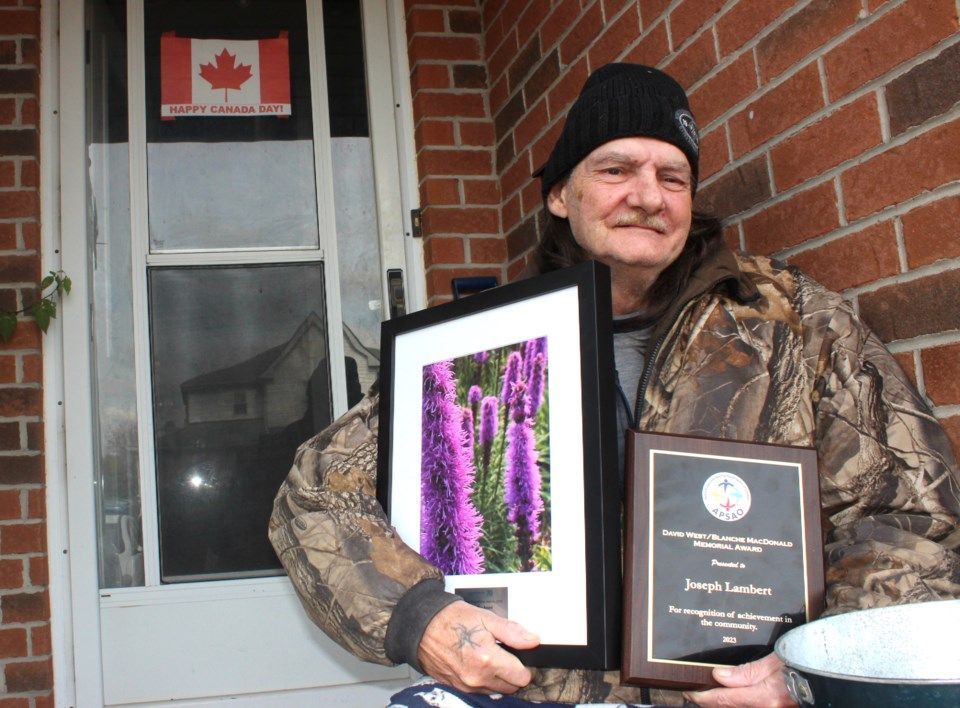 Joe Lambert, a resident at the former Huronia Regional Centre in Orillia, has picked up some awards for his advocacy and educational efforts. 