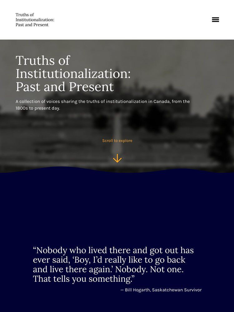 Truths of  Institutionalization:  Past and Present