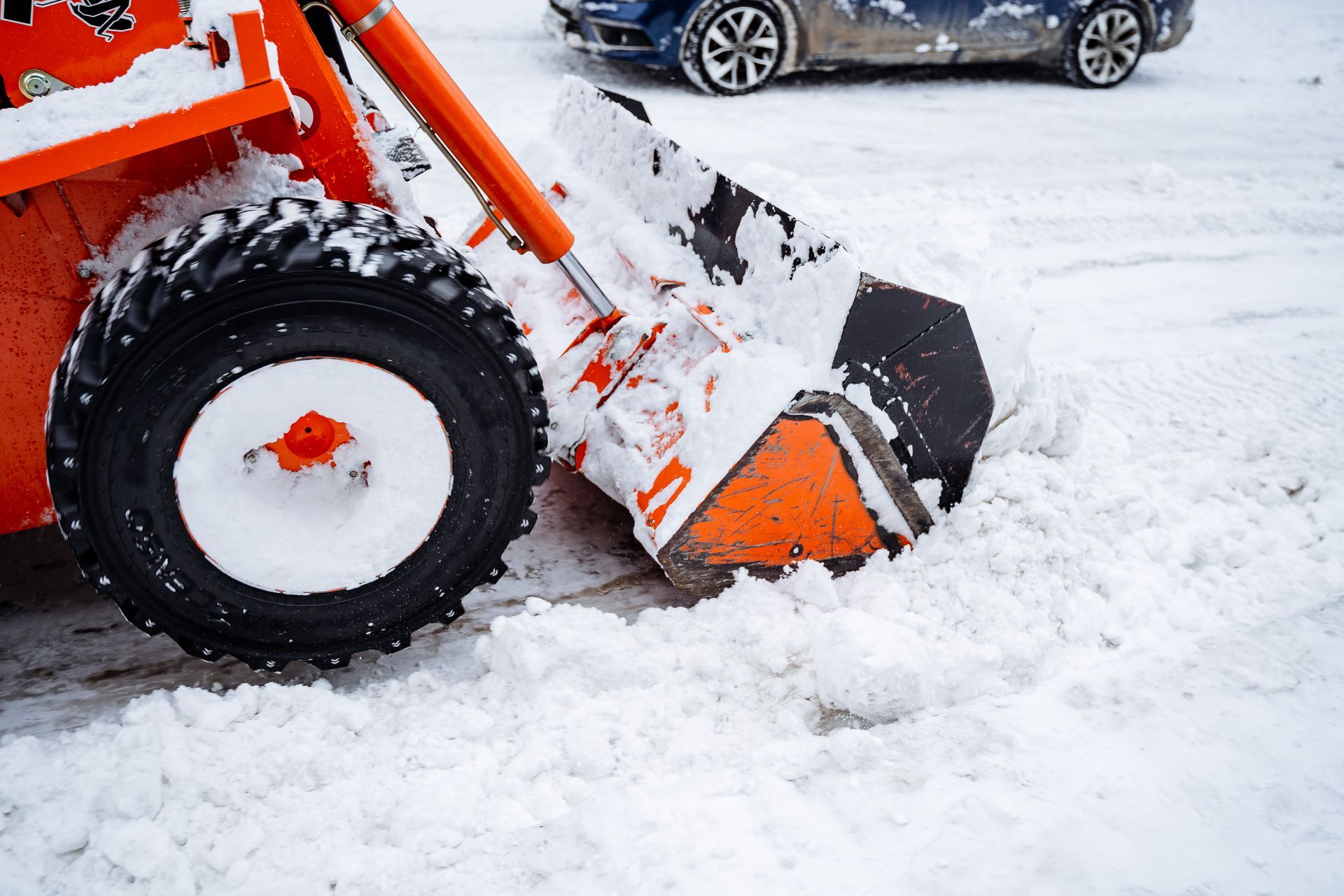 snow plowing