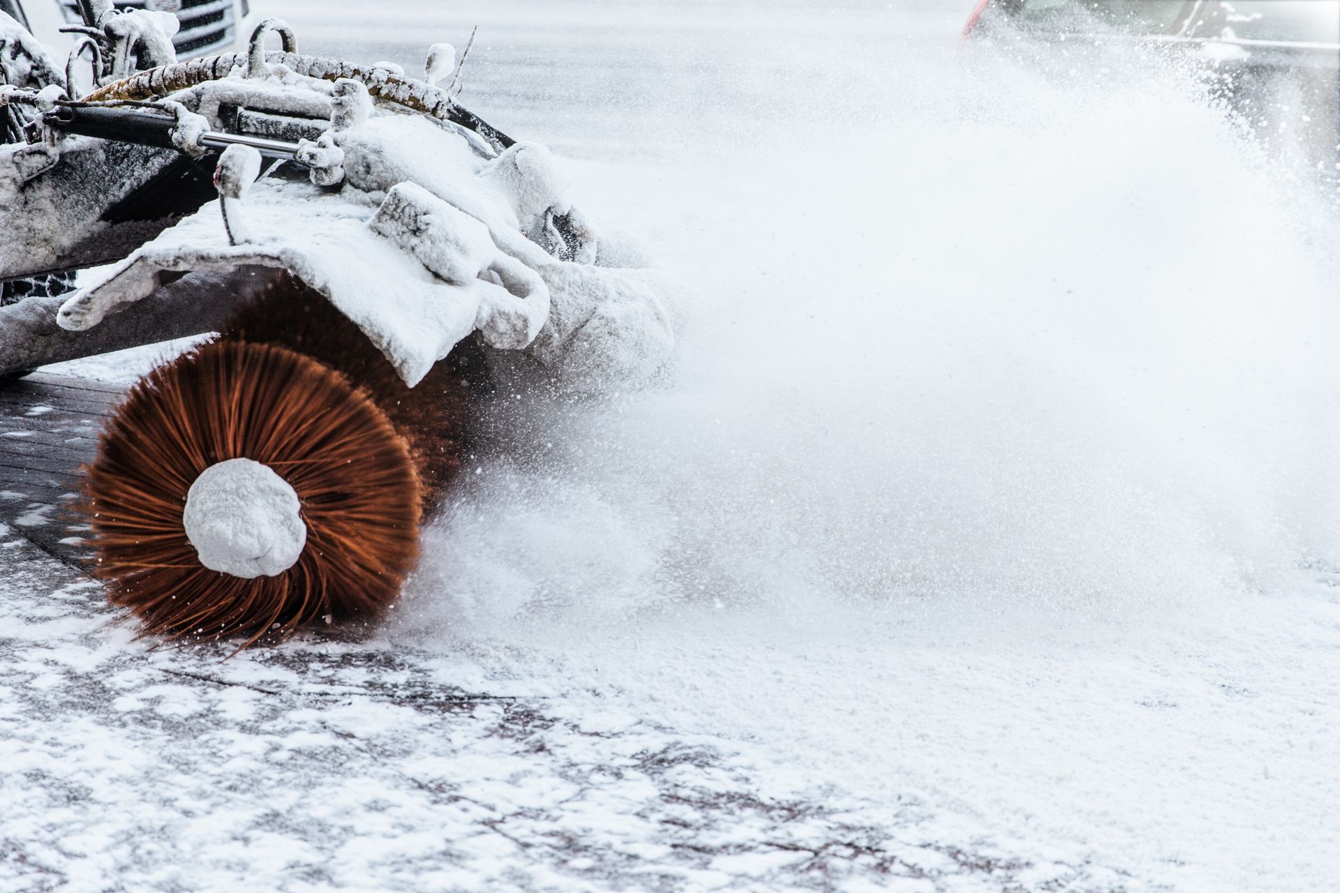 snow plowing in Cedar Springs, MI