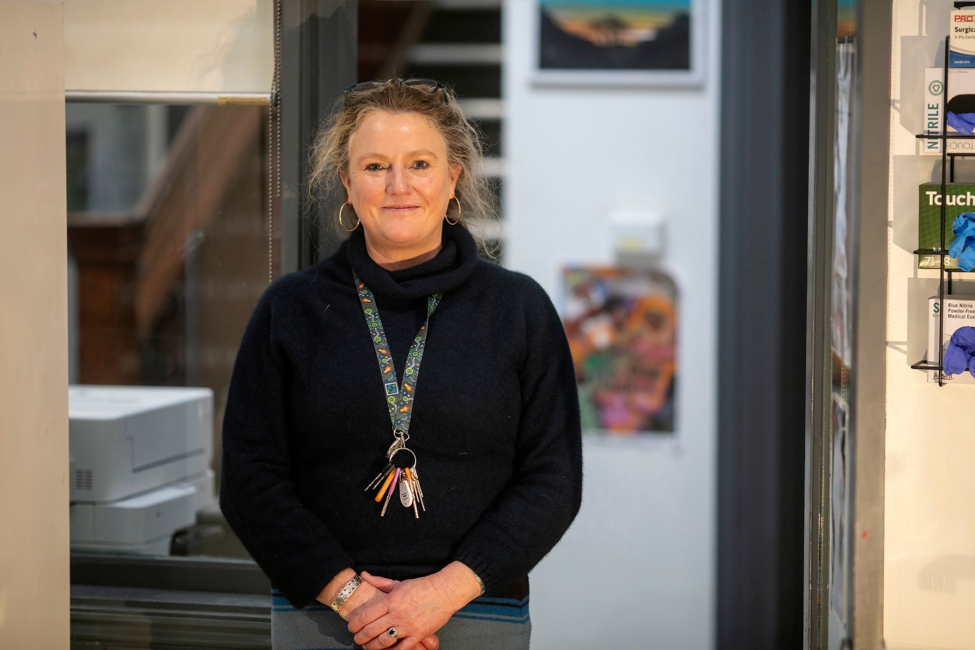 A TSA Access Health client receiving a vaccination from a nurse
