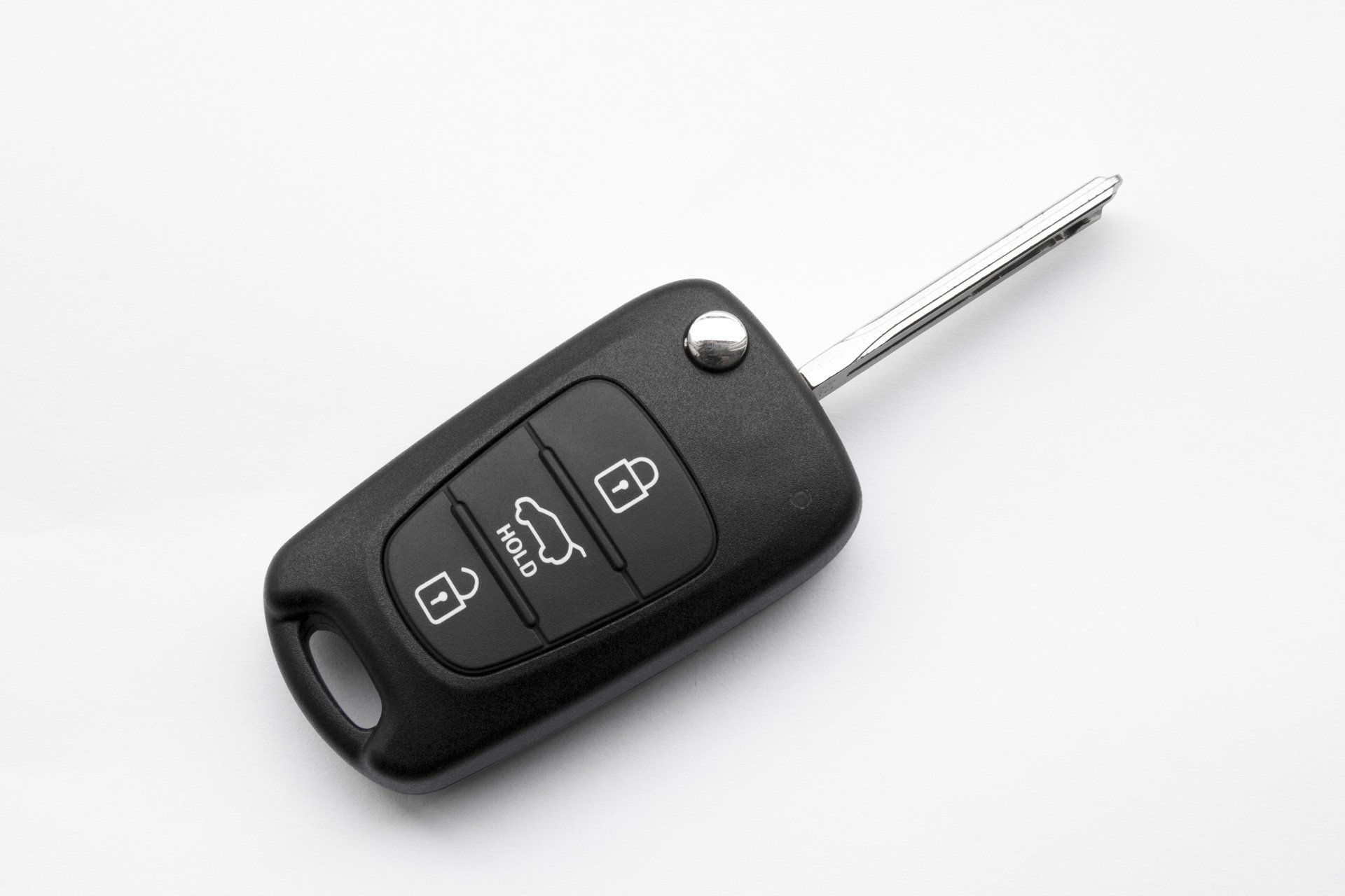 Remote Entry Car Key on a White Background | Brendale, Qld | Abc Locksmiths