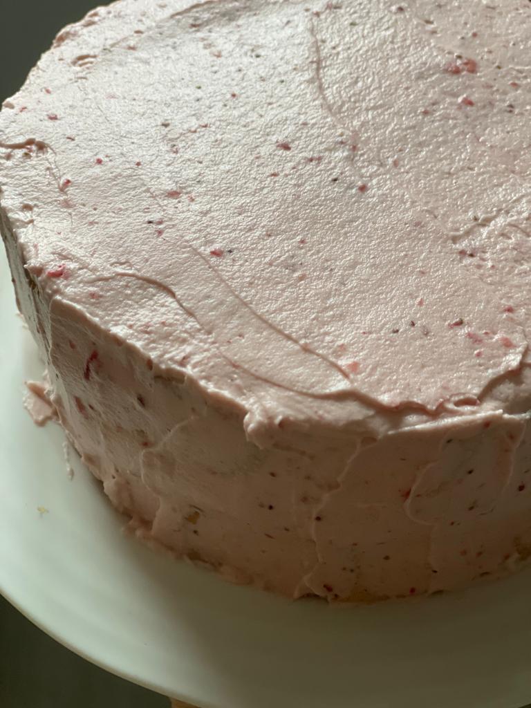 Strawberry Cream Yogurt Cake Recipe