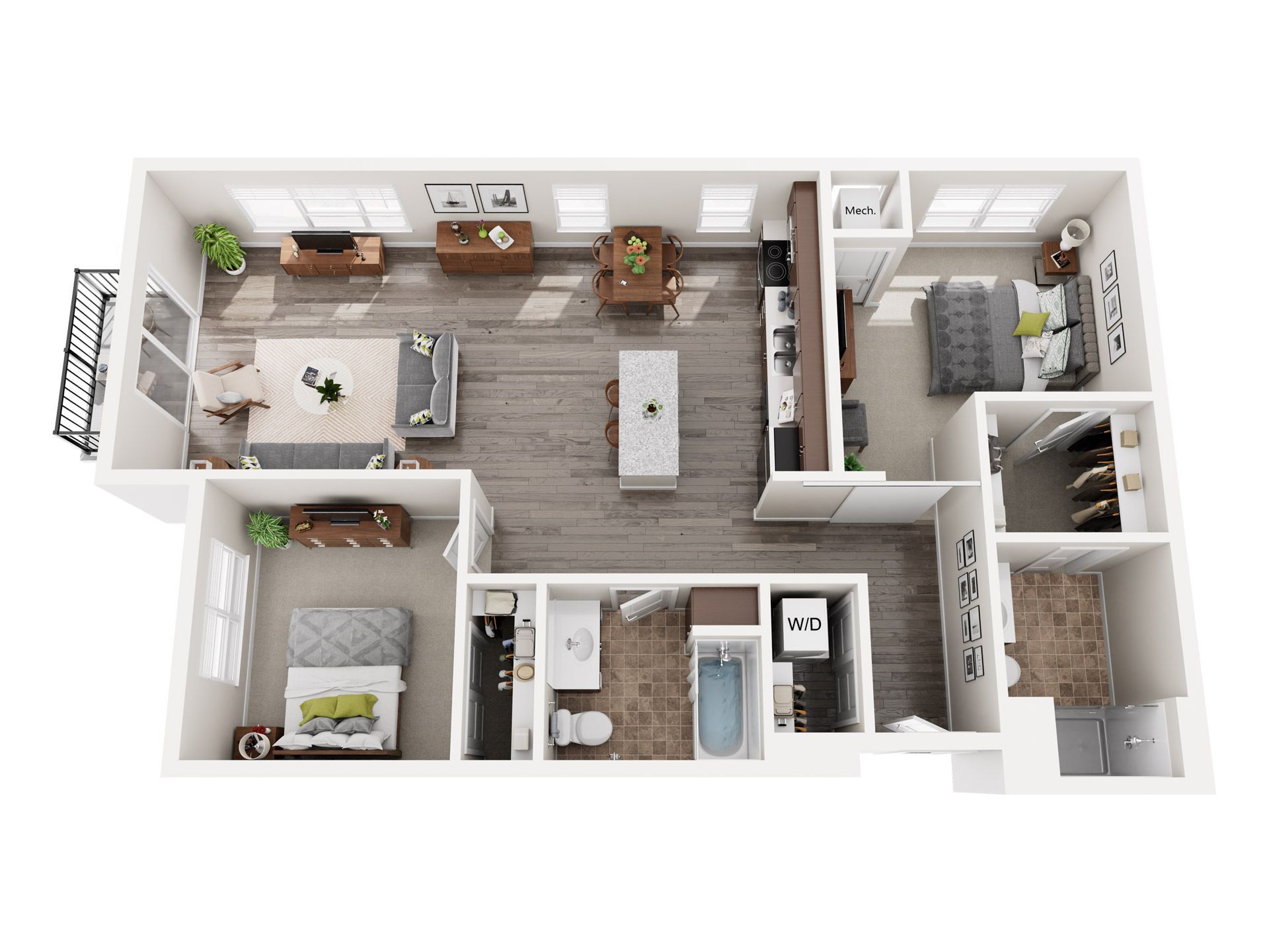 2 Bedroom Floor Plan: Cordella