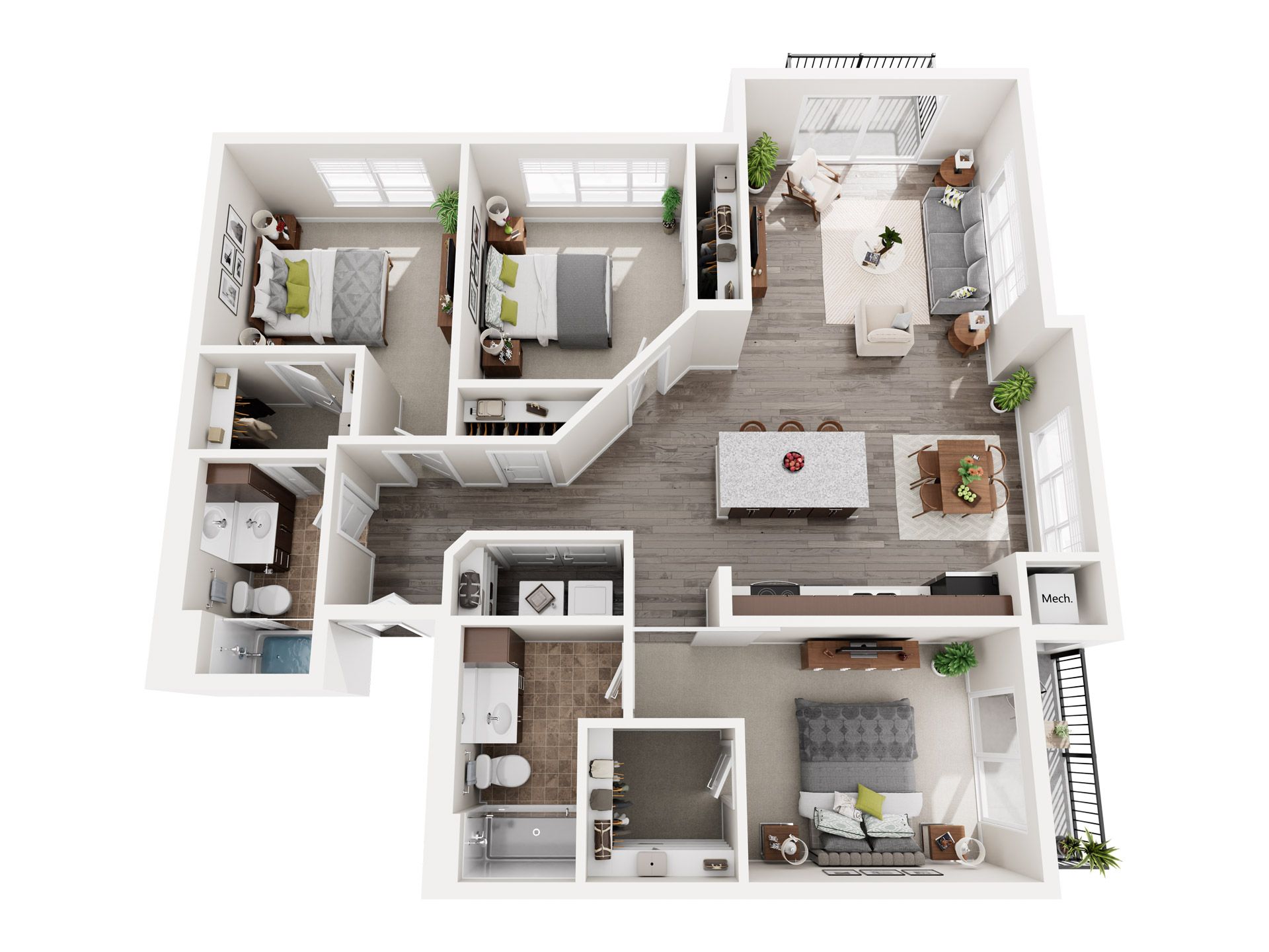 3 Bedroom Floor Plan: Schmidt