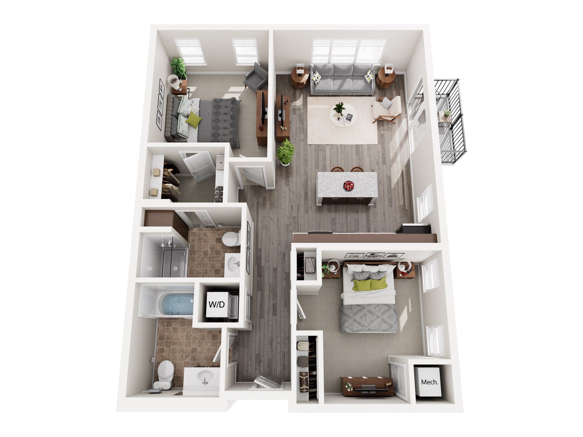 2 Bedroom Floor Plan: Struck