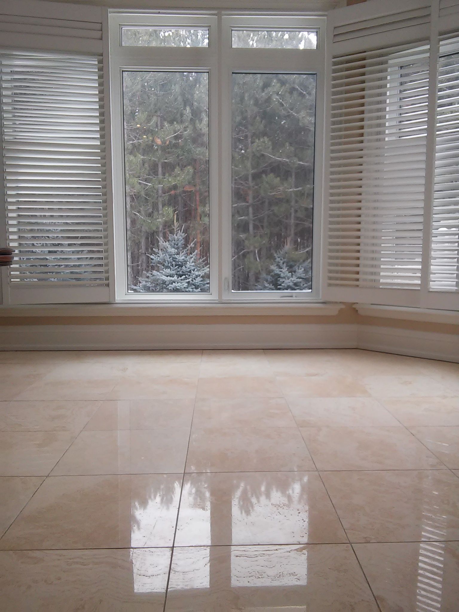 polished marble floor