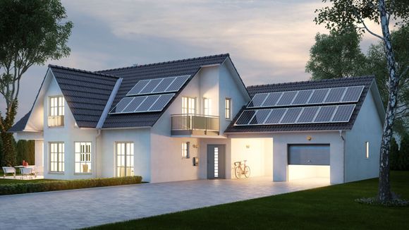 abitazione con impianto fotovoltaico