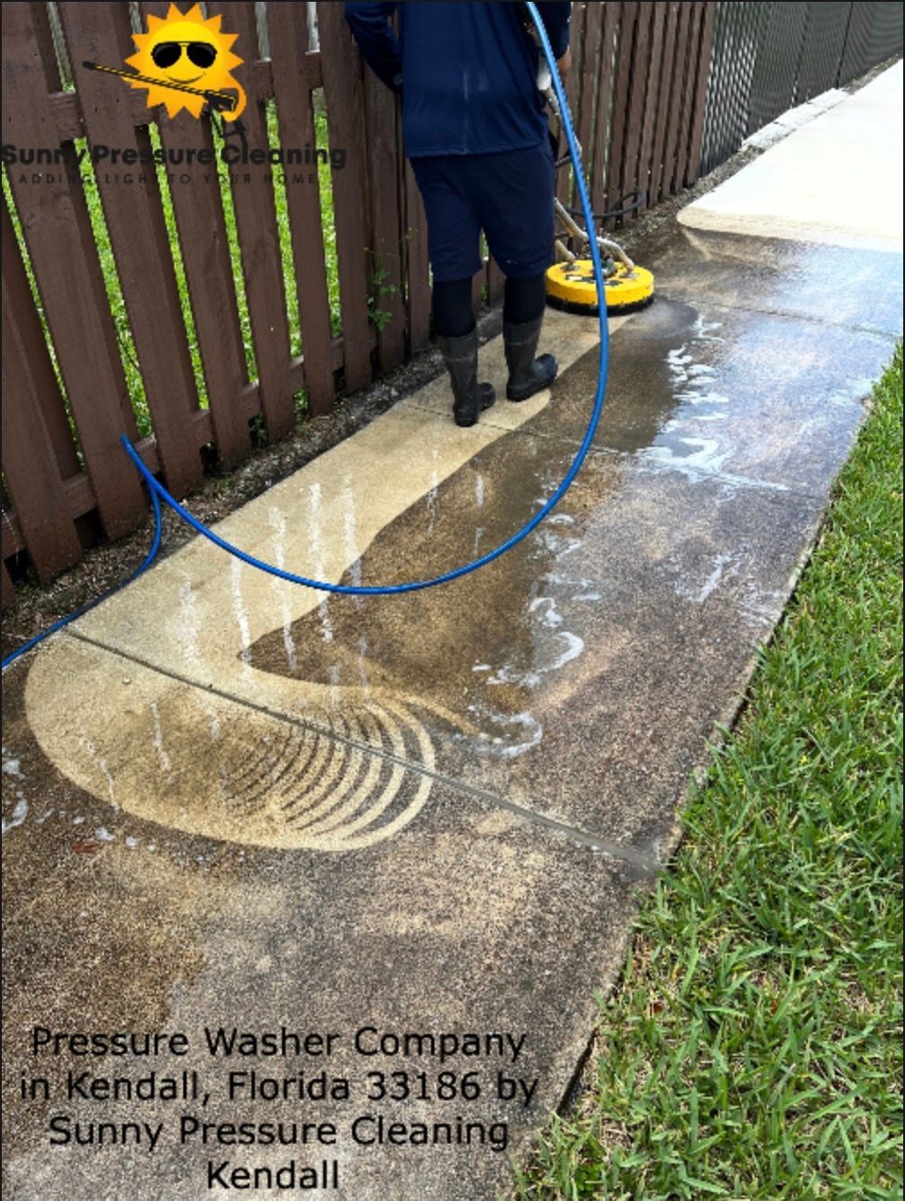 power washing in Kendall Lakes Florida by Sunny Pressure Cleaning Kendall' pressure washer