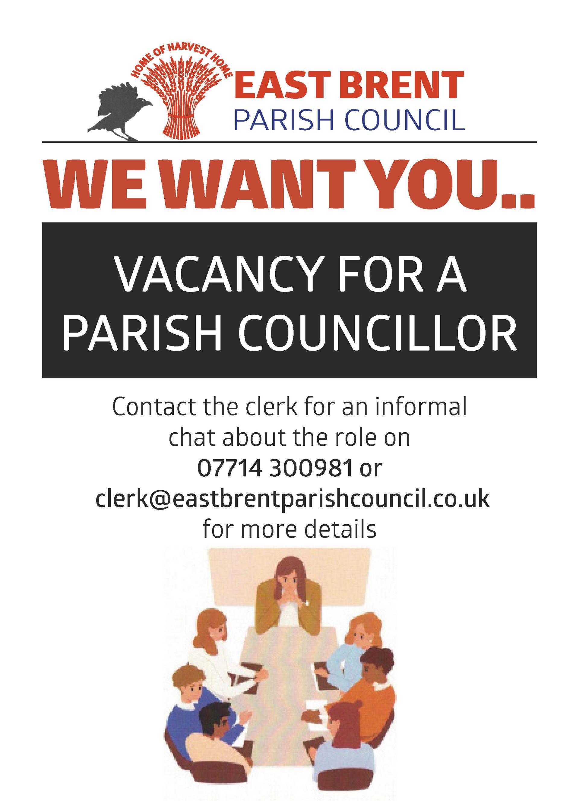 East brent parish council is looking for a parish councillor.