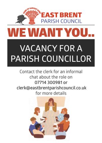 East brent parish council is looking for a parish councillor.