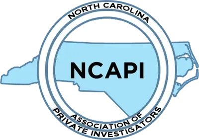 North Carolina Association of Private Investigators logo with NCAPI text inside a blue state outline