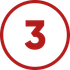 Red number 3 inside a red circle on a white background