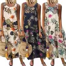 Vintage, feuilles, coton, lin, baggy