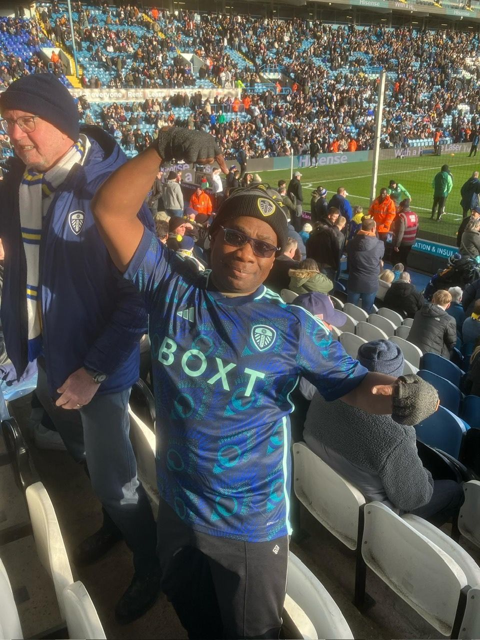 Leroy showing off his new hat