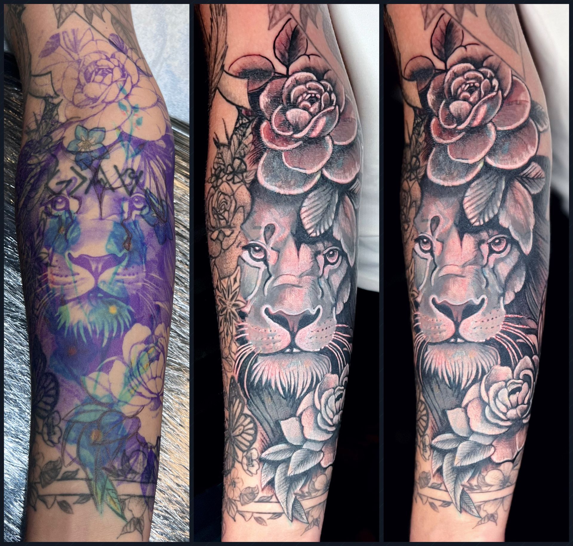 Cover up tattoo by Aloha Tattoo