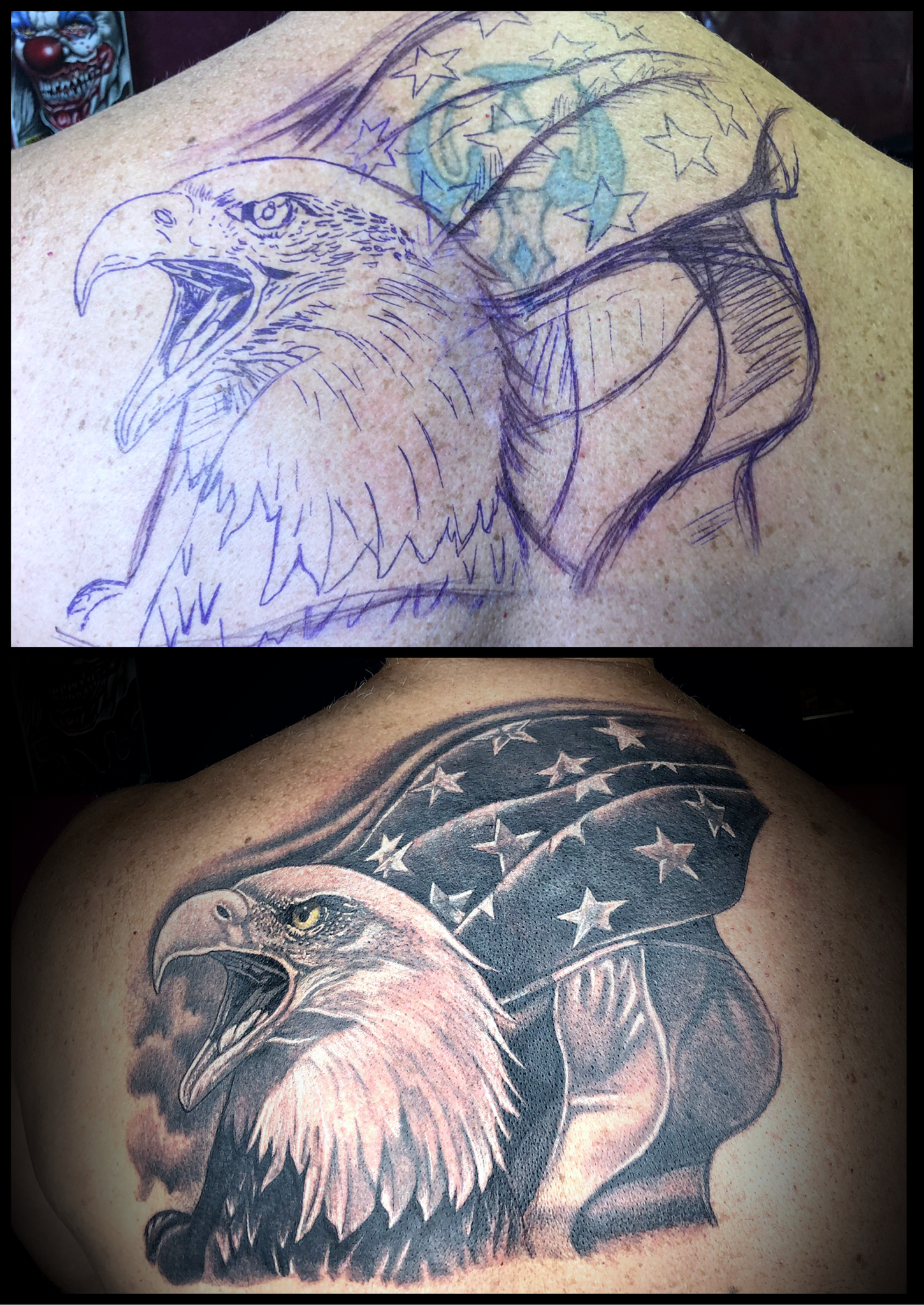 Tattoo cover up by Aloha Tattoo