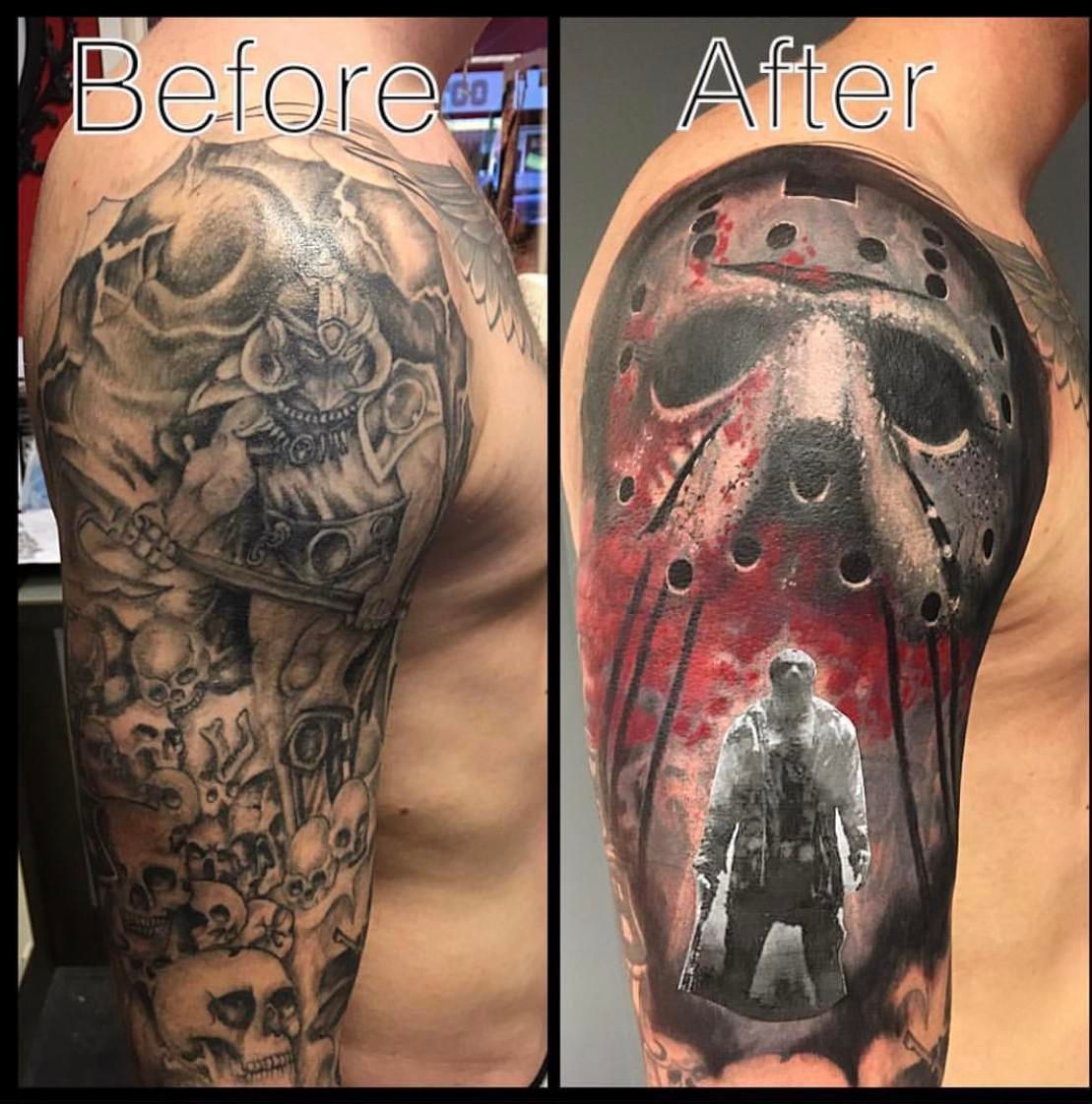 Tattoo cover up by Aloha Tattoo