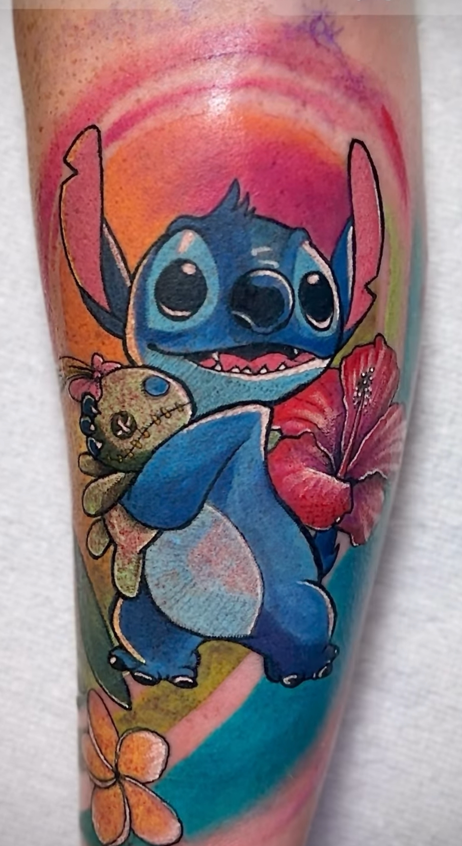 Lilo-and-Stitch-tattoo-at-Aloha-Tattoo-Waikiki-inside-Hilton-Hawaiian-Village-Custom-Disney- Hawaiia