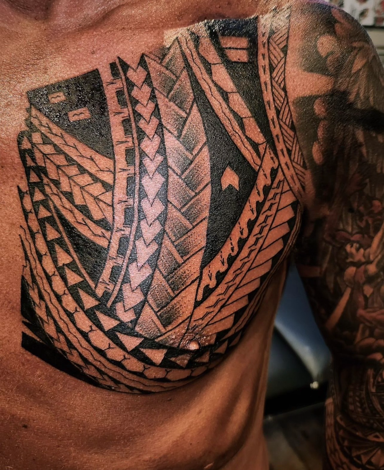 Custom Hawaiian Tattoo by: Toa