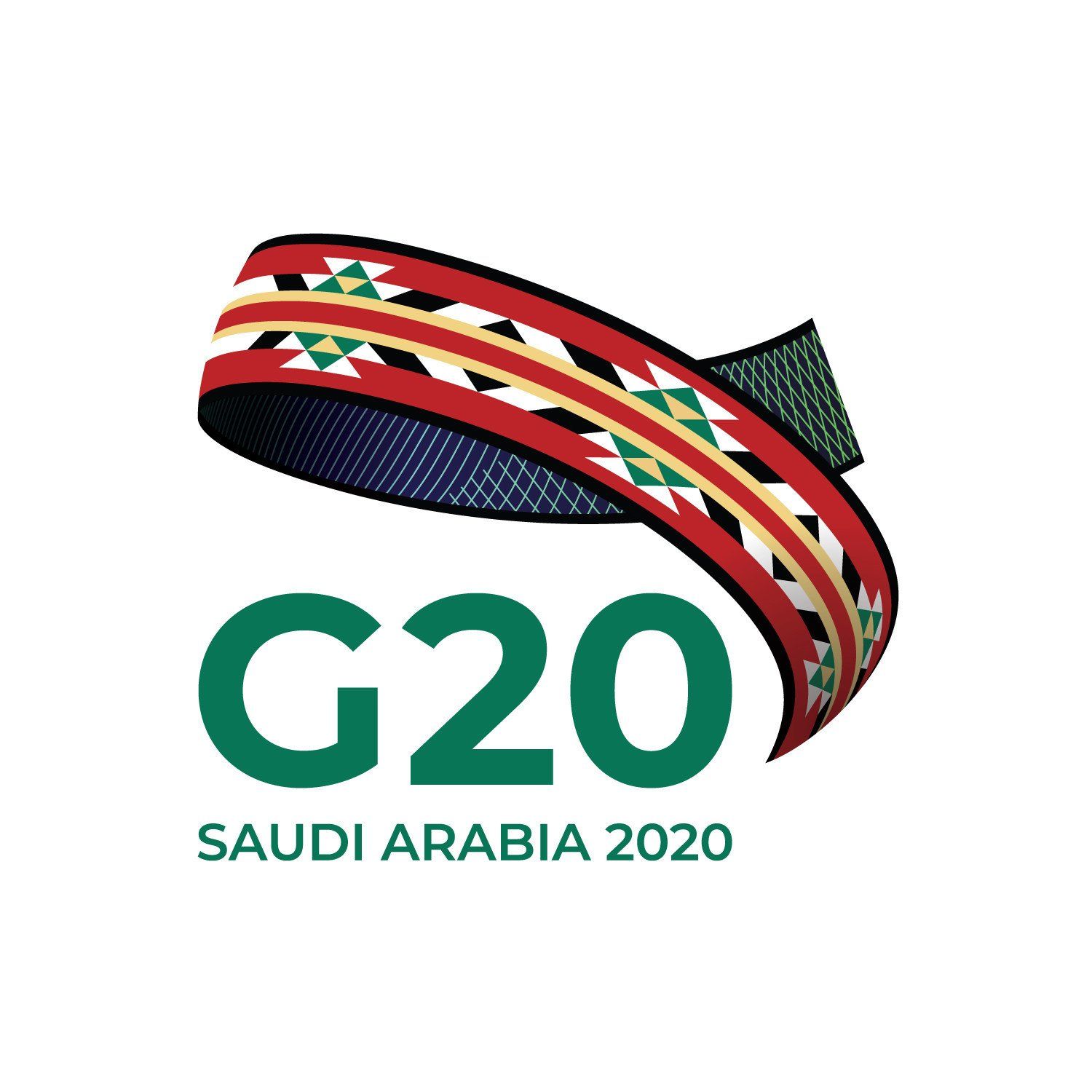 G20 Riyadh 2020 Logo on White Background
