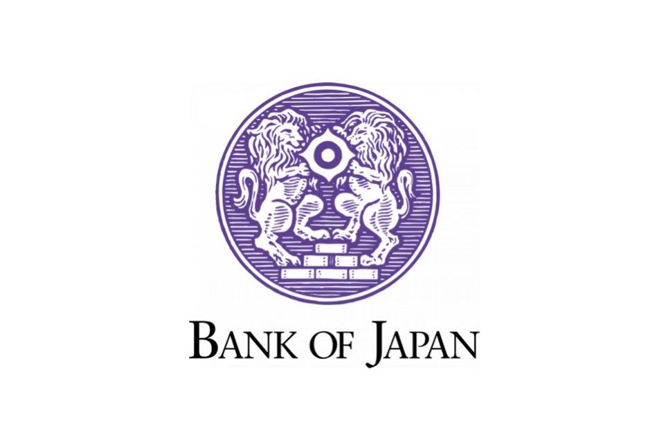 Bank of Japan Emblem on White Background