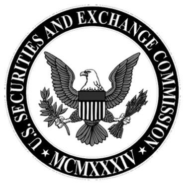 SEC Securities and Exchange Commission Emblem on White Background