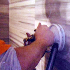 Pulizia pareti in pietra