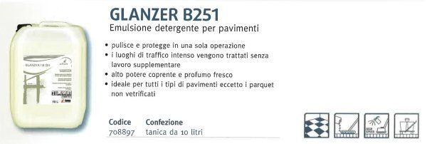Detergente professionale Glanzer