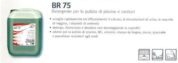 Detergente per piscine e sanitari BR 75