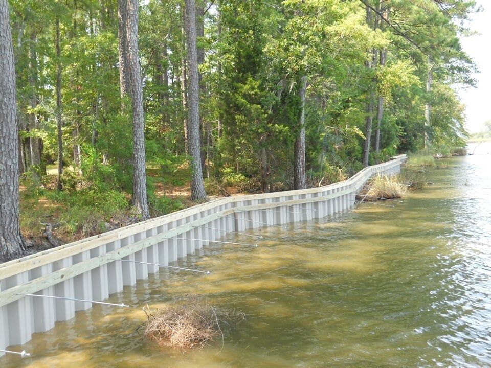 Wall at Edge of Water