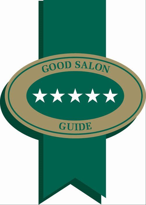 good salon guide ribbon with 5 stars