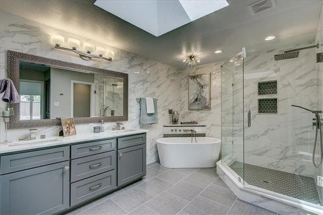 Pure White Bathroom Frisco, TX Luxe Design Center
