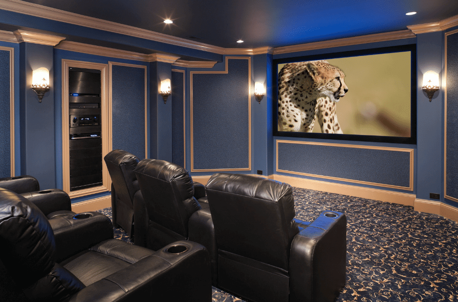 Chestermere Basement Renovations | Theatre Room