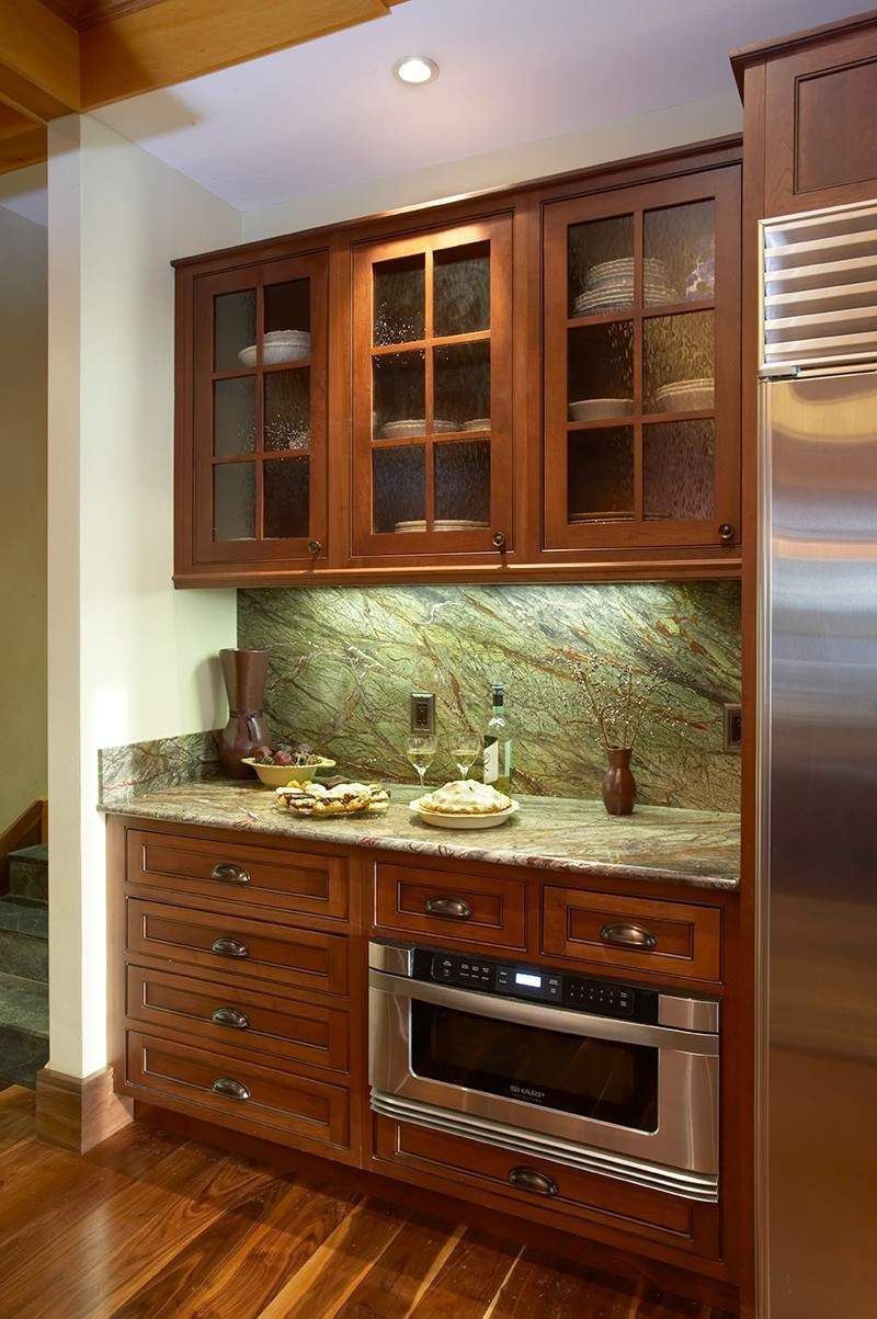 Lake house kitchen Interior Design Lisa St. Amand Designs