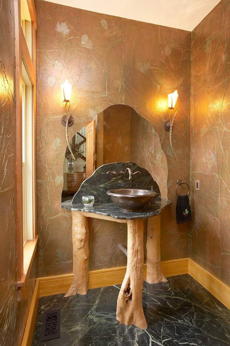 Lake House Bathroom Interior Design Lisa St. Amand Designs