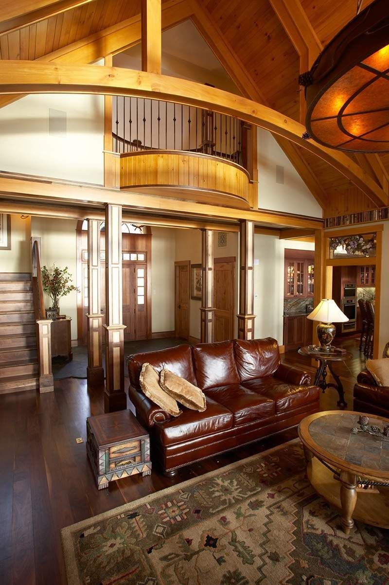 Lake house living room Interior Design Lisa St. Amand Designs