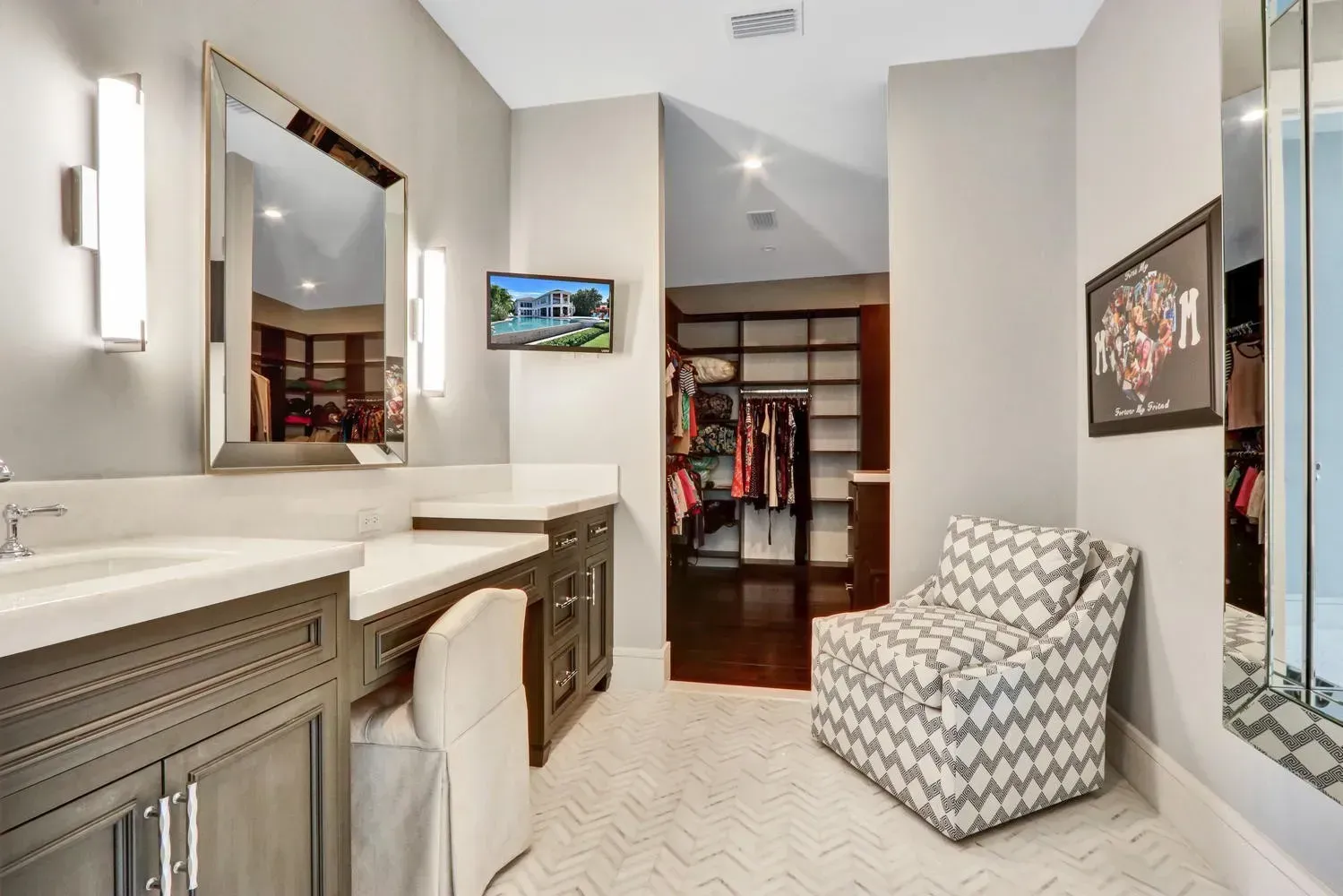 Master Closet Interior Design Lisa St. Amand Designs